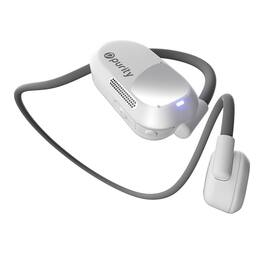 Purity - Air Open Ear Headphones – Air Conduction Wireless Bluetooth Earbuds with Noise Cancelling Mic - White/Grey