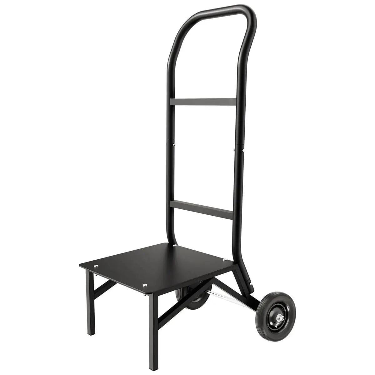 Alt View 1. VEVOR - Push-Style Folding Chair Cart, Holds 10 Chairs, 150 lb Capacity - Black.