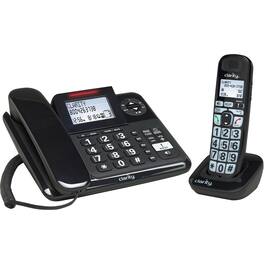 Clarity - 53727.000 Expandable Cordless Phone System with Digital Answering System - Black