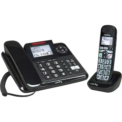Angle. Clarity - 53727.000 Expandable Cordless Phone System with Digital Answering System.