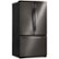 Angle. LG - 25.4 Cu. Ft. French Door Refrigerator - Black/stainless steel.
