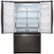 Alt View 11. LG - 25.4 Cu. Ft. French Door Refrigerator - Black/stainless steel.