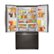 Alt View 15. LG - 25.4 Cu. Ft. French Door Refrigerator - Black/stainless steel.