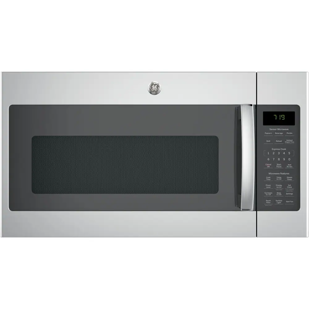 GE - 1.9 Cu. Ft. Over-the-Range Microwave with Sensor Cooking and Steam Cleaning - Stainless Steel