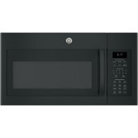 GE - 1.7 Cu. Ft. Over-the-Range Microwave with Sensor Cooking - Black - Front_Zoom