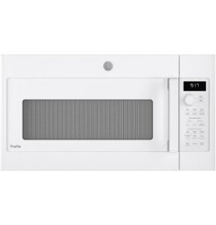 GE Profile - 1.7 Cu. Ft. Convection Over-the-Range Microwave with Sensor Cooking - White - Front_Zoom