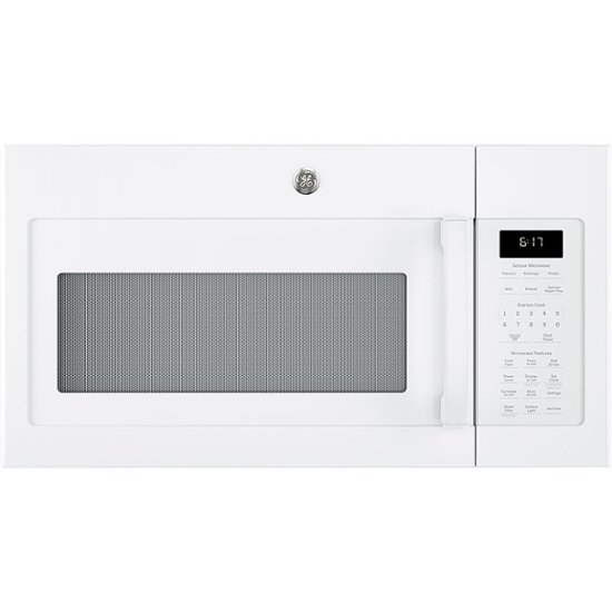 GE – 1.7 Cu. Ft. Over-the-Range Microwave with Sensor Cooking – White
