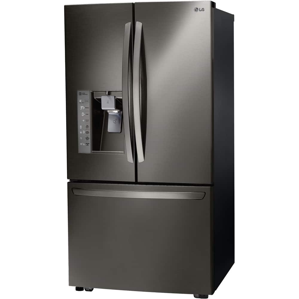 Lg 31.7 Cu. Ft. French Door Refrigerator Premium Black Stainless Steel 