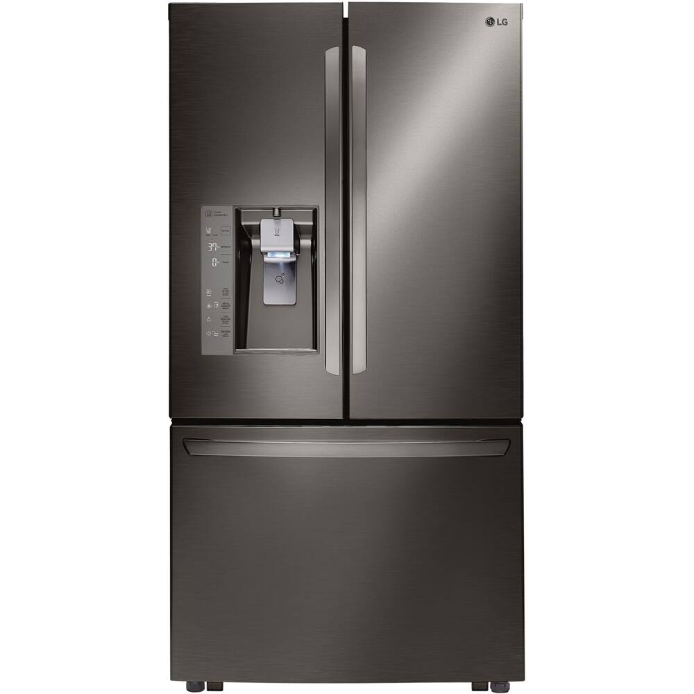 LG 31.7 Cu. Ft. French Door Refrigerator Premium black/stainless steel ...