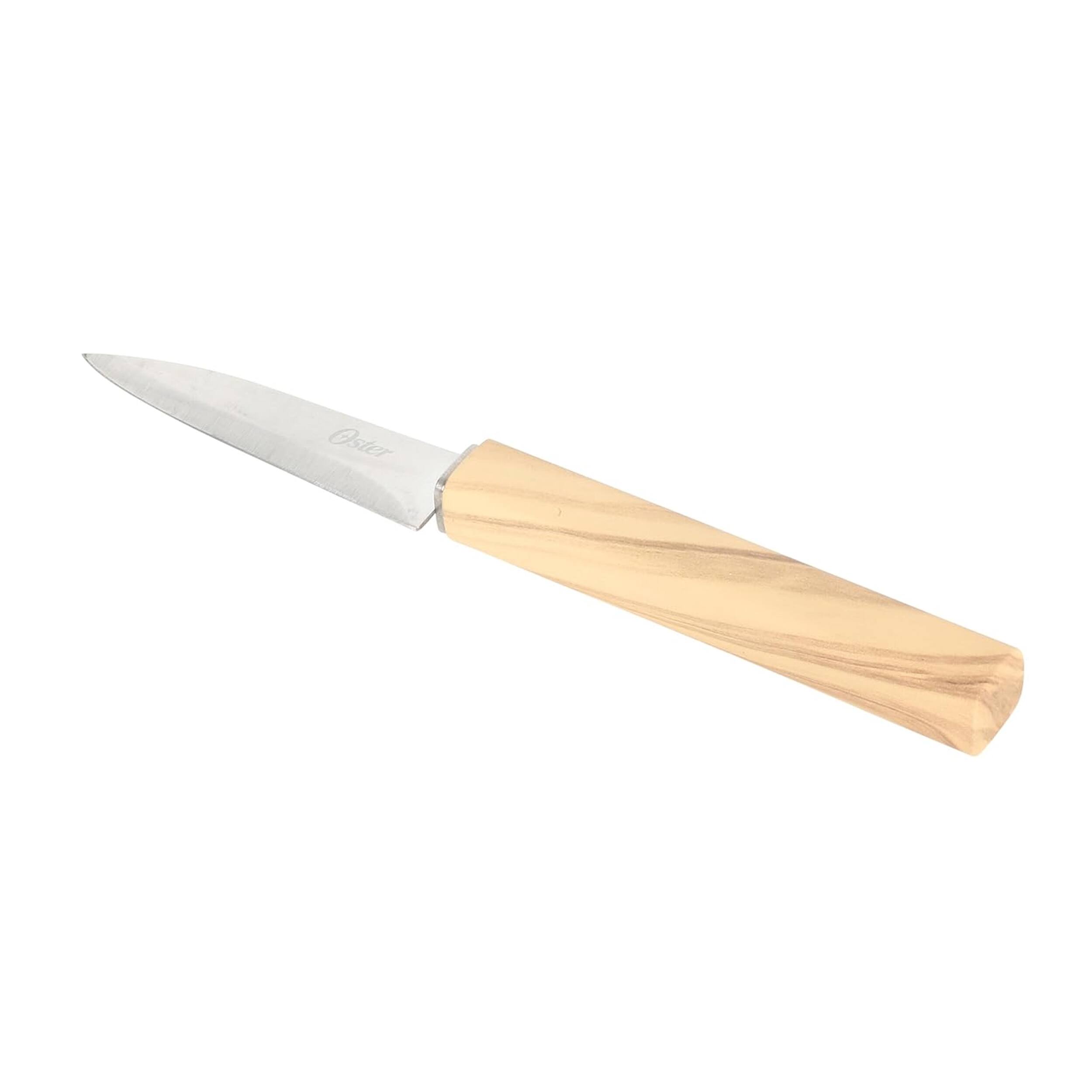 Alt View 2. Oster - Oster Huntingfield 2 Piece Stainless Steel Cutlery Set with Faux Wood Handles.