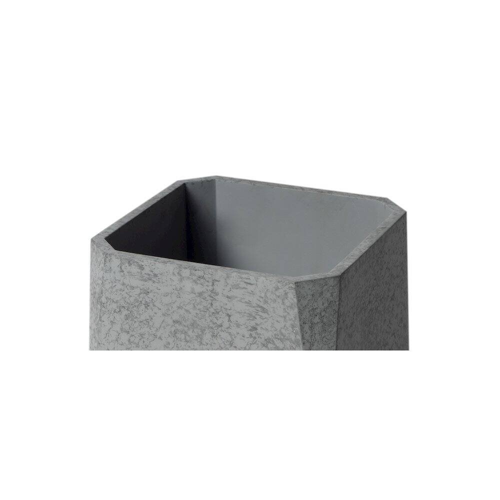 Alt View 1. Alfi - 12" x 8" Concrete Gray Matte Waste Bin for Bathrooms - Gray.