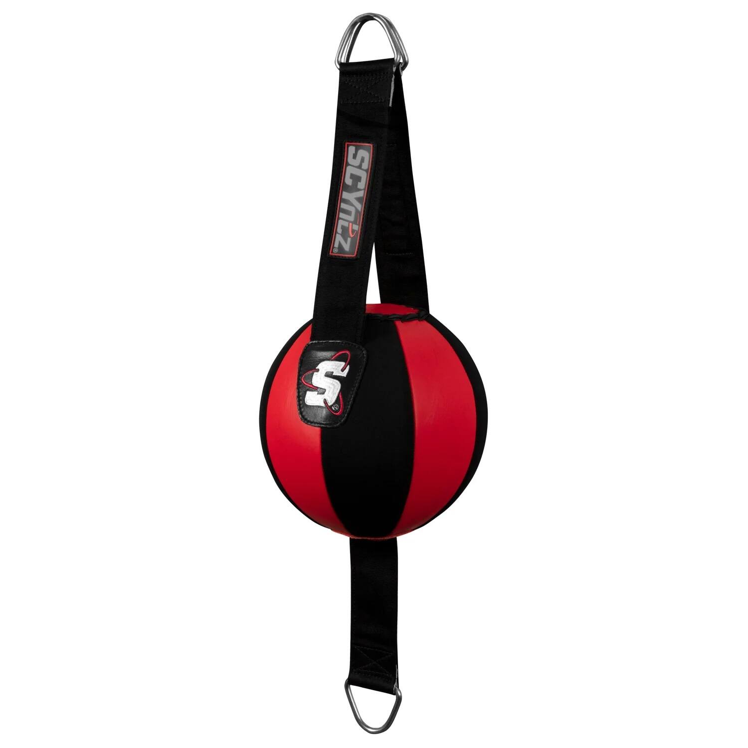 Alt View 1. TITLE Boxing - Title Boxing SCYntz Leather Double End Bag - Red/Black - Red/Black.