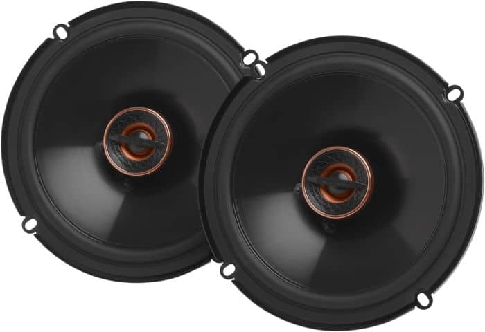 Infinity - REF607FSL EZFit 6-1/2” Coaxial car audio speaker Shallow Mount - Black