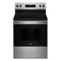 Whirlpool - 30 in. Wide 5 elements 5.3 cu. ft. Freestanding Electric Range with Cooktop Flexibility - Stainless Steel