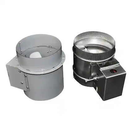 Front. Whirlpool - 6" Makeup Air Switch Duct Kit - Silver.