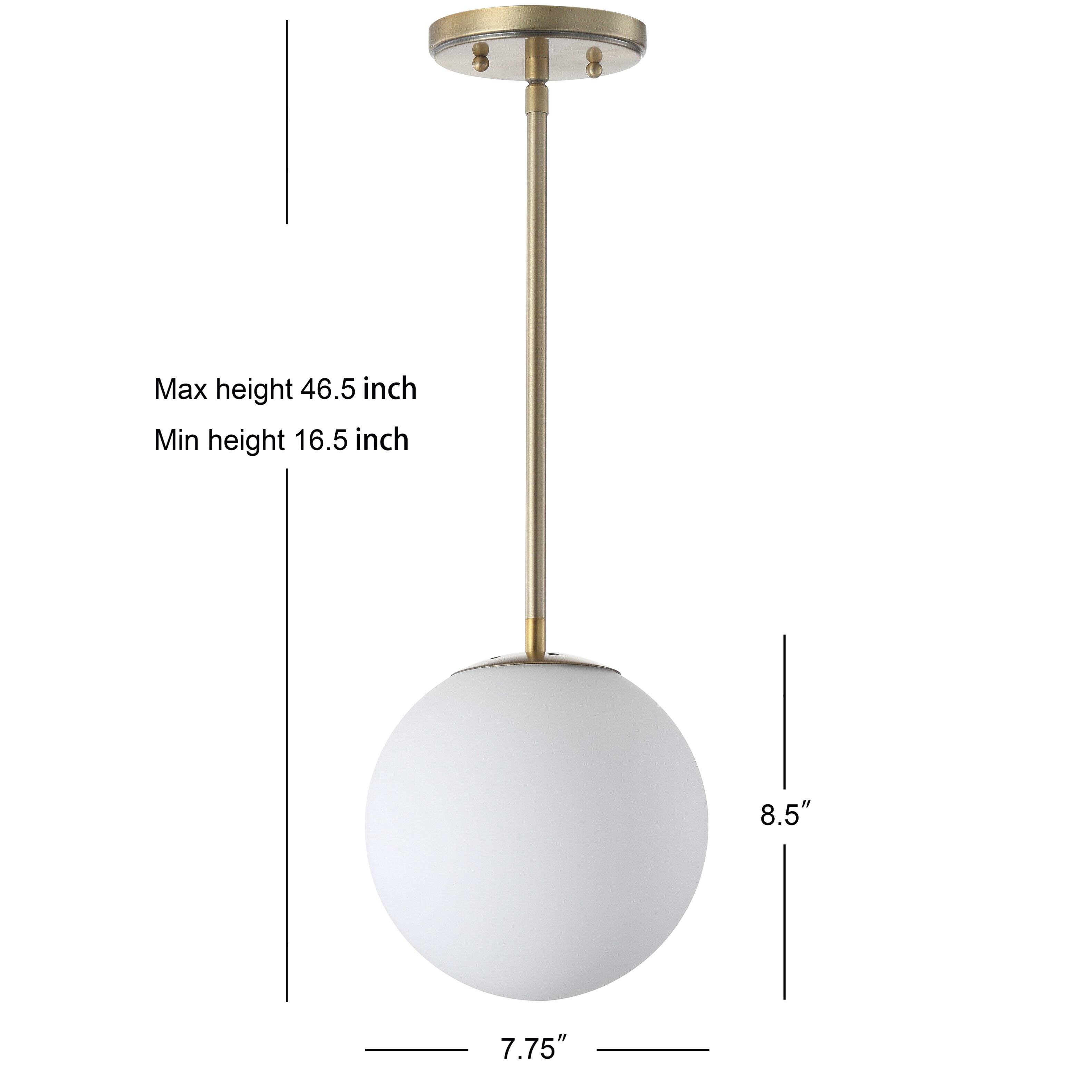 Max height 46.5 inch  
Min height 16.5 inch  
8.5"  
7.75"