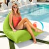 Front. Jaxx - Jaxx Twist Outdoor Bean Bag Chair, Lime - Lime.