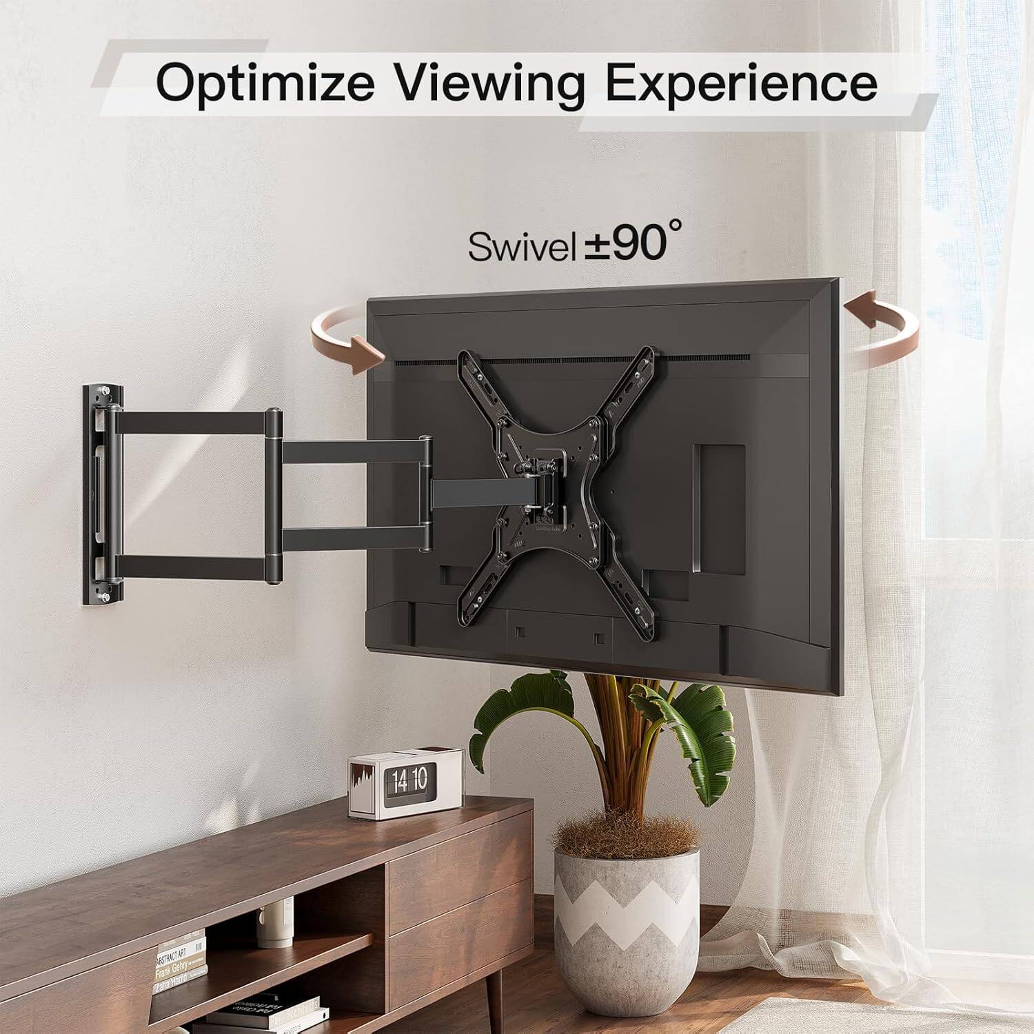 Optimize Viewing Experience  
Swivel ±90°