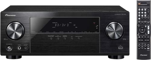 Pioneer - 160W 5.1-Ch. 4K Ultra HD and 3D Pass-Through A/V Home Theater Receiver - Black-Front_Standard 