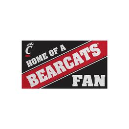 Evergreen Enterprises - Cincinnati Bearcats 16" x 28" Home of a Fan Indoor/Outdoor Logo Turf Mat - Multicolor