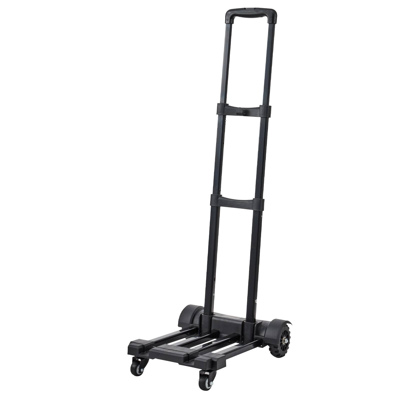 Back. LOVMOR - 290-Lb Folding Hand Truck Platform Cart Dolly for Moving and Transport - Black.