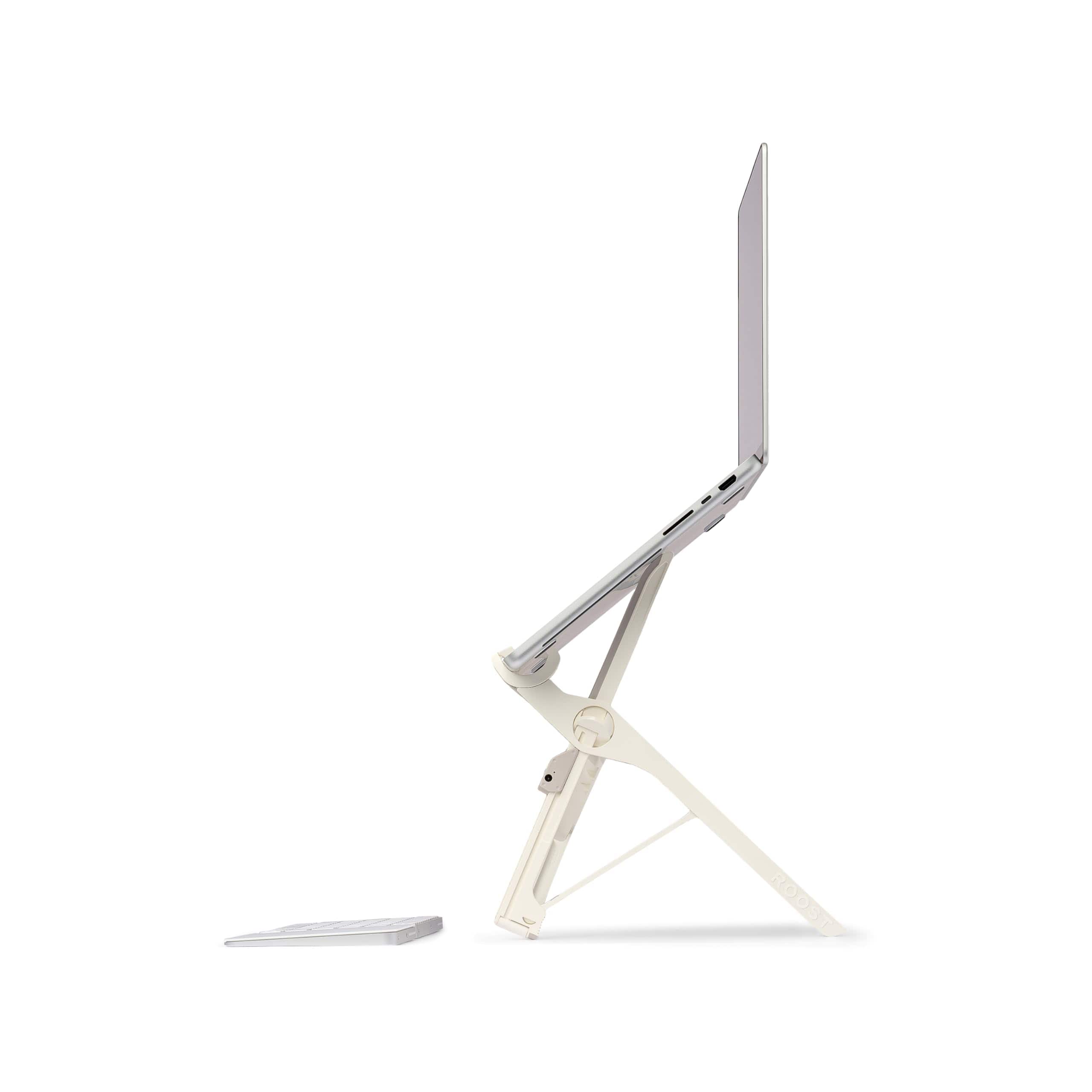 HongFei - V3 Plus - Ultra Portable and Adjustable Laptop Stand - Quick-Release Height Adjustment, 5 to 14 inch Screen - Dune