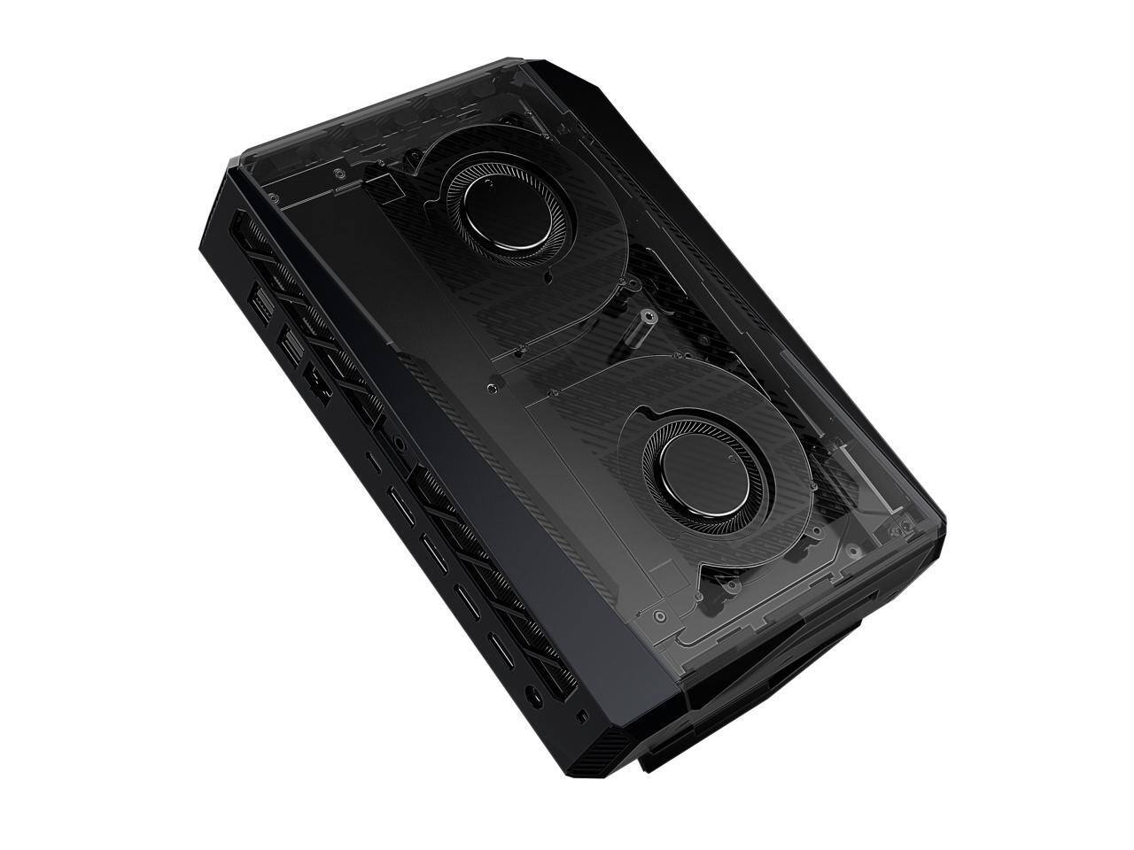 Alt View 3. ASUS - ROG NUC 2025 Mini PC - Intel Ultra 9, RTX 5080, 32GB DDR5, 2TB SSD, Thunderbolt 4, RGB - Black.