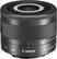 Front. Canon - EF-M 28mm f/3.5 MACRO IS STM Lens for EOS M Series Cameras - Black.