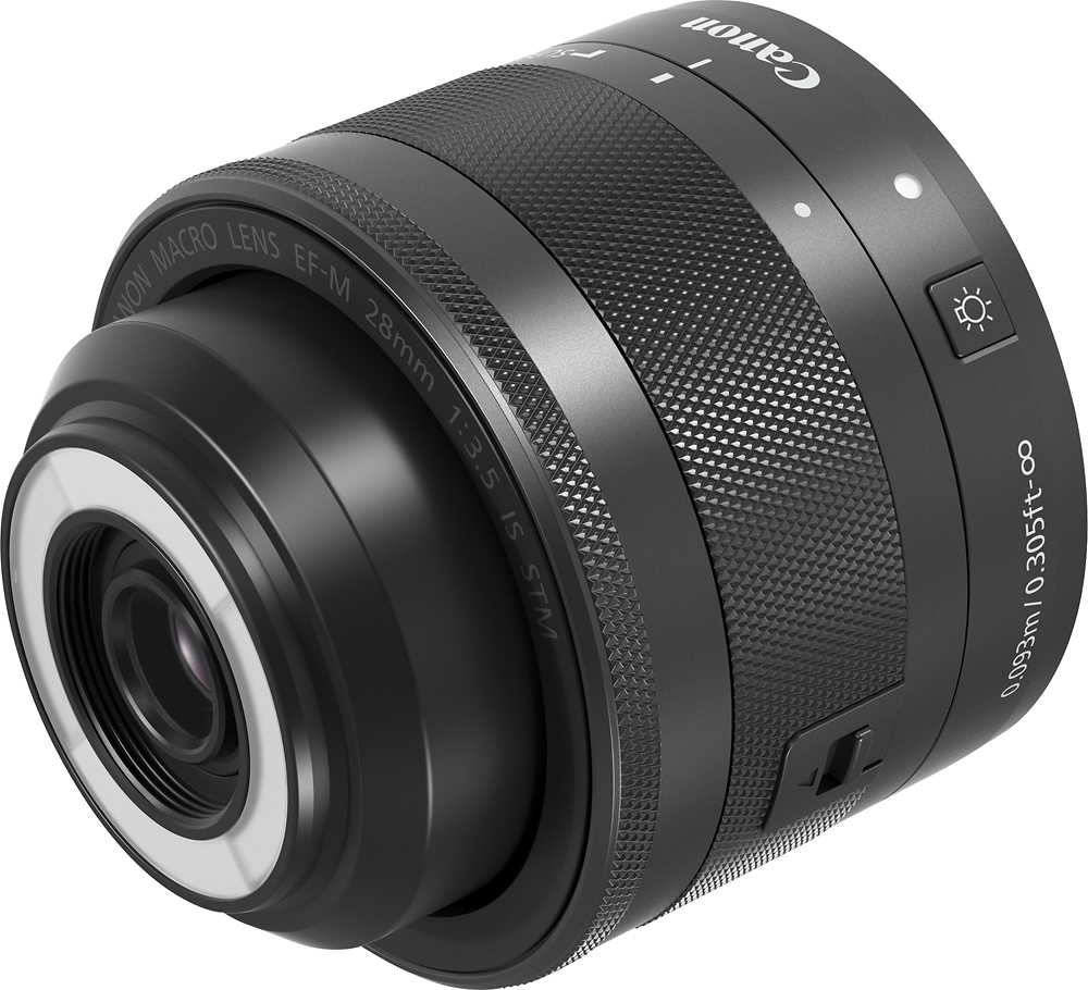 Left View: Canon - EF 24-105mm f/3.5-5.6 IS STM Standard Zoom Lens for EOS SLR Cameras - Black