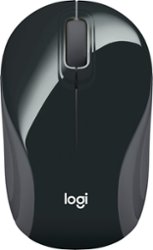 Logitech - M187 Mini Wireless Optical Ambidextrous Mouse - Black-gray - Front_Zoom