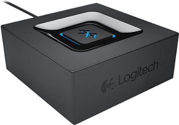 Logitech - Wireless Bluetooth Speaker Adapter - Black - Angle_Zoom