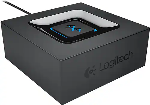 Angle. Logitech - Wireless Bluetooth Speaker Adapter - Black.