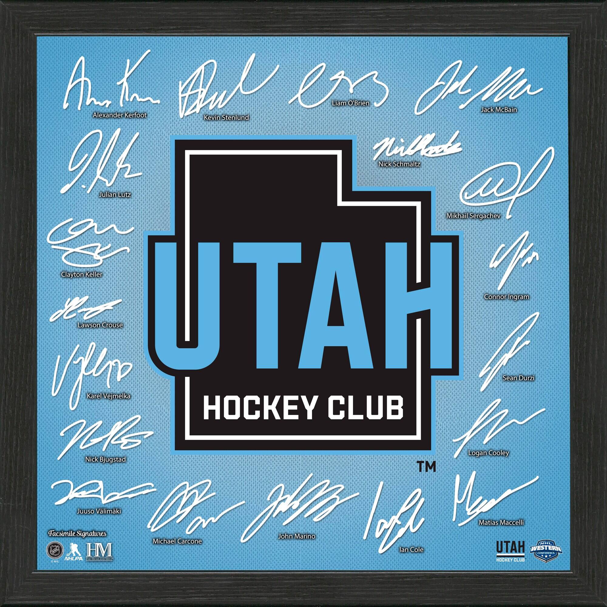 Utah Hockey Club 13'' x 13'' Impact Jersey Framed Photo