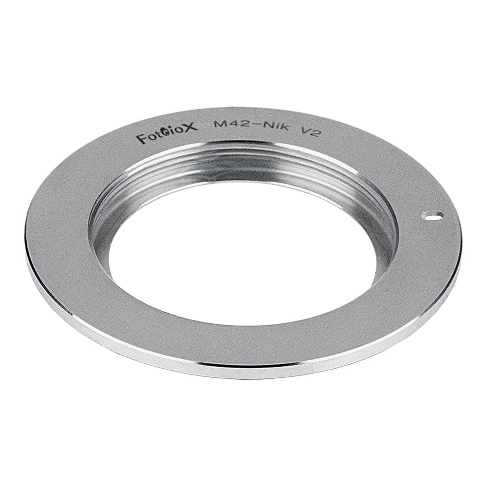 Fotodiox - Pro Lens Adapter - Compatible with M42 (Type2) Screw Mount Lenses to fit Nikon F Mount Cameras