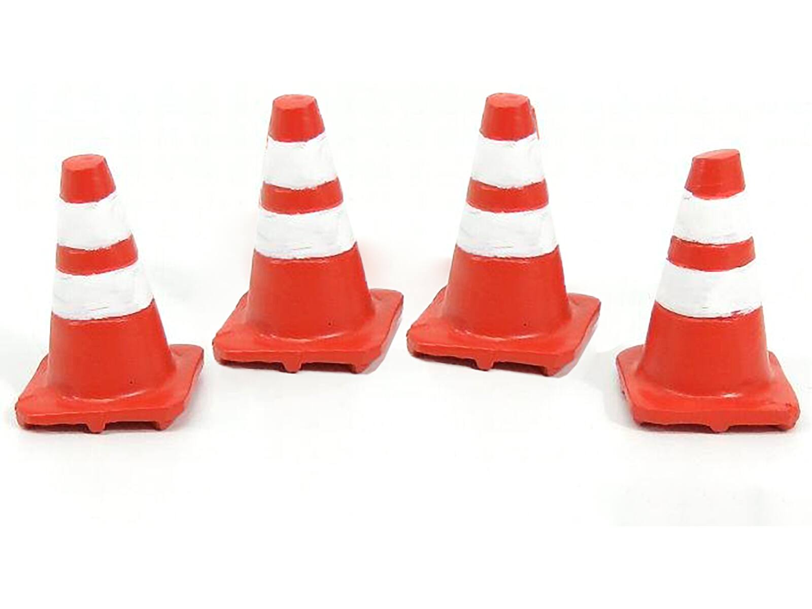 Angle. American Diorama - Traffic Cones Set of 4 Accessory For 1:24 Models by American Diorama - Multi.