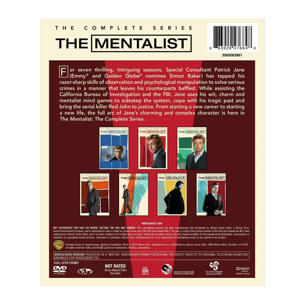 The Mentalist: The Complete Series (Box Set) [DVD] [Standard