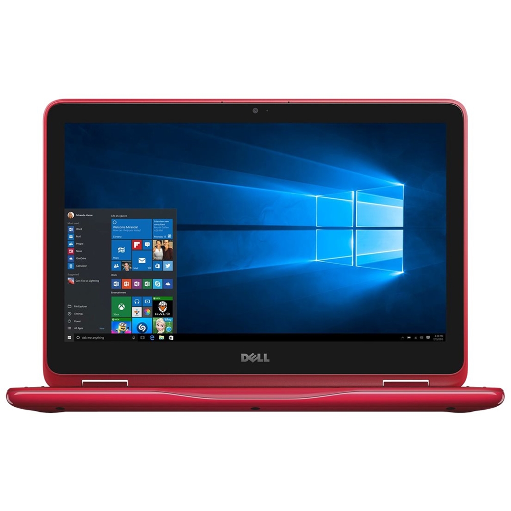 Dell Inspiron 2-in-1 11.6" Laptop Intel Pentium 4GB Memory 500GB Hard Drive Tango red I31683270RED - Best Buy