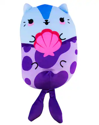 Front. Cats vs Pickles - Cats vs Pickles 8" Jumbo Plushies - Meet Shelly the Seashell Cat!.