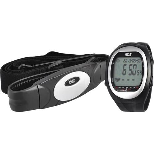 PyleSport - Pyle Activity Tracker + Heart Rate - Silver - Angle