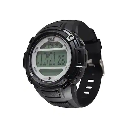 Front. PYLE - Pyle Activity Tracker - Black, Silver.