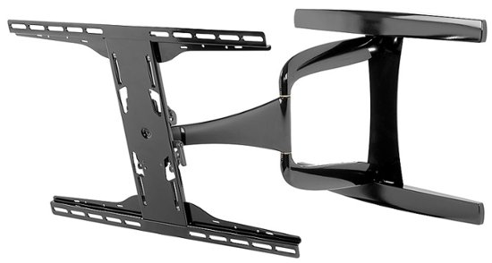 Front Zoom. Peerless-AV - Designer Series Universal Ultra Slim Articulating Wall Mount - Gloss Black, Black.