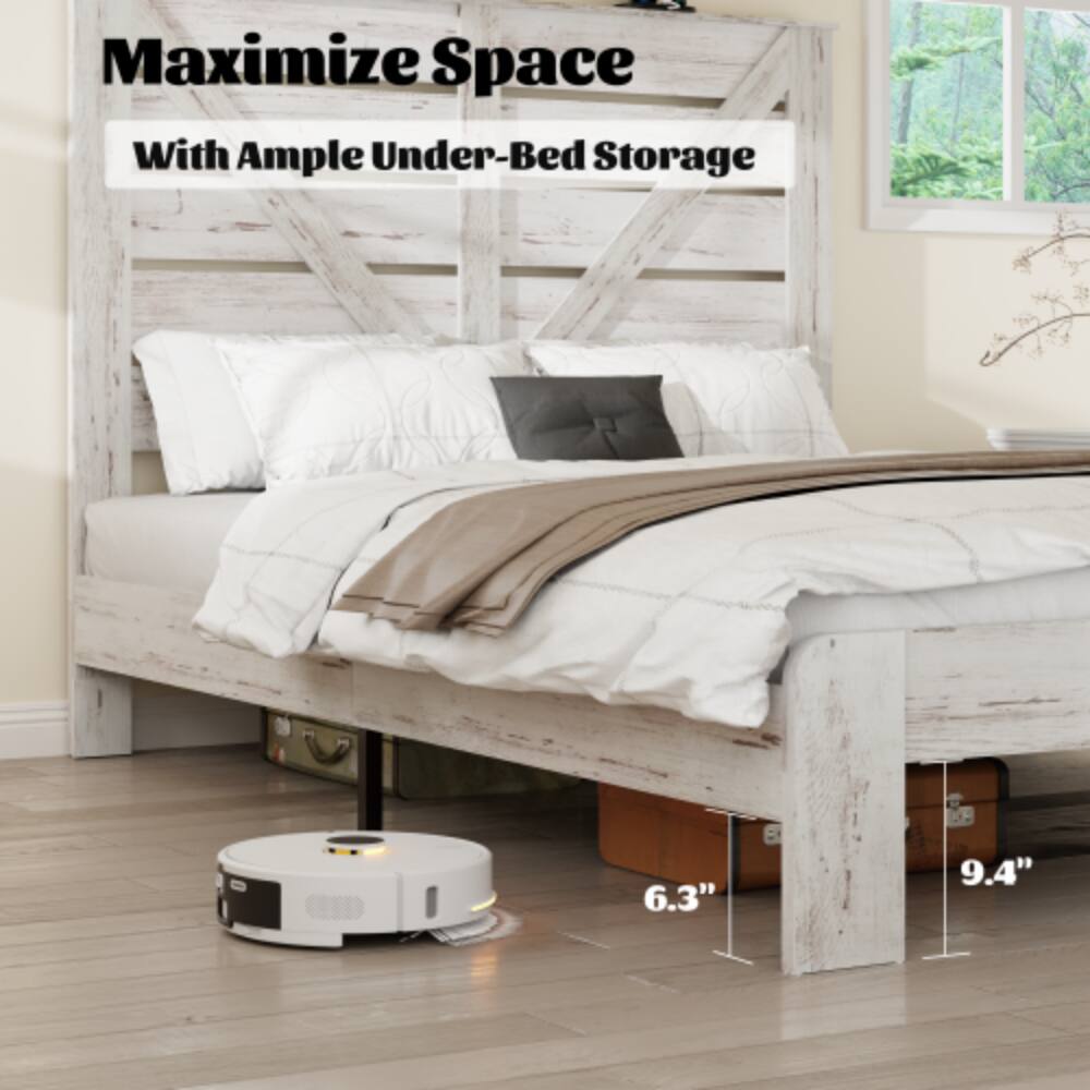 Maximize Space  
With Ample Under-Bed Storage  

6.3"  
9.4"