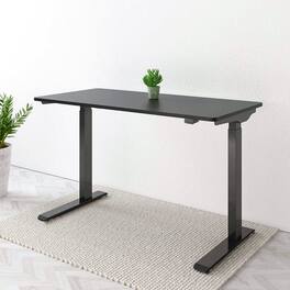 FlexiSpot - 48"W Electric Height Adjustable Standing Desk, with Basic Up & Down Control Button - Black