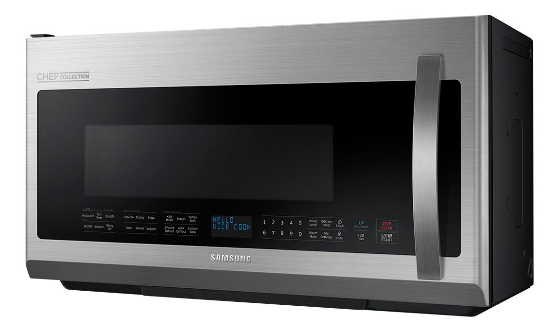 Samsung Chef Collection 2.1 Cu. Ft. OvertheRange Microwave Stainless steel ME21H9900AS Best Buy