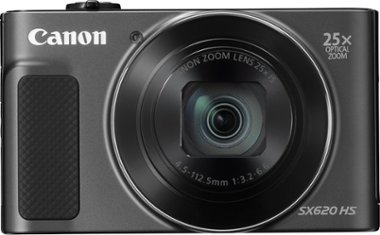 Canon - PowerShot SX620 HS 20.2-Megapixel Digital Camera - Black - Front_Zoom