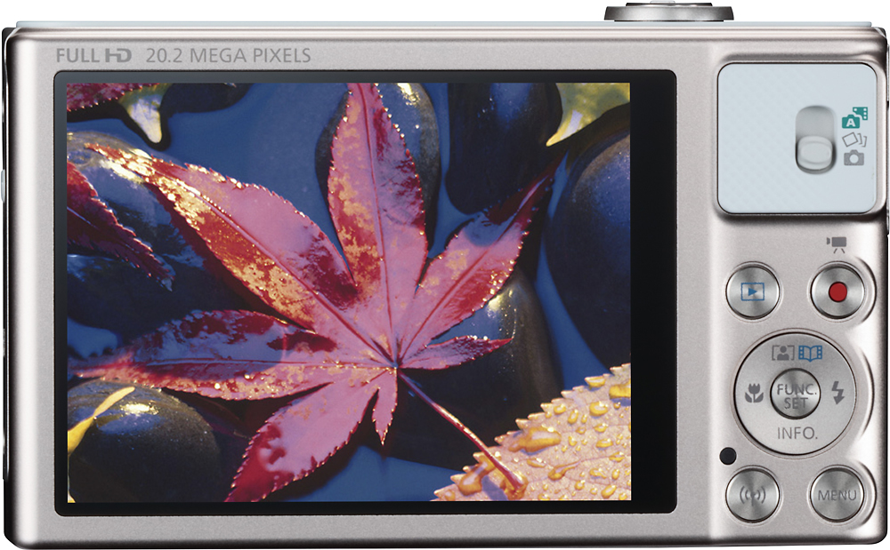 Back View: Canon - PowerShot SX620 HS 20.2-Megapixel Digital Camera - Silver