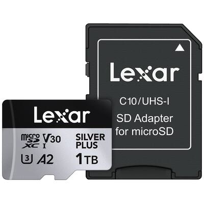 Lexar Professional SILVER PLUS Series microSDXC™ UHS I Card Lexar Professional SILVER PLUS Series microSDXC™ UHS I Card