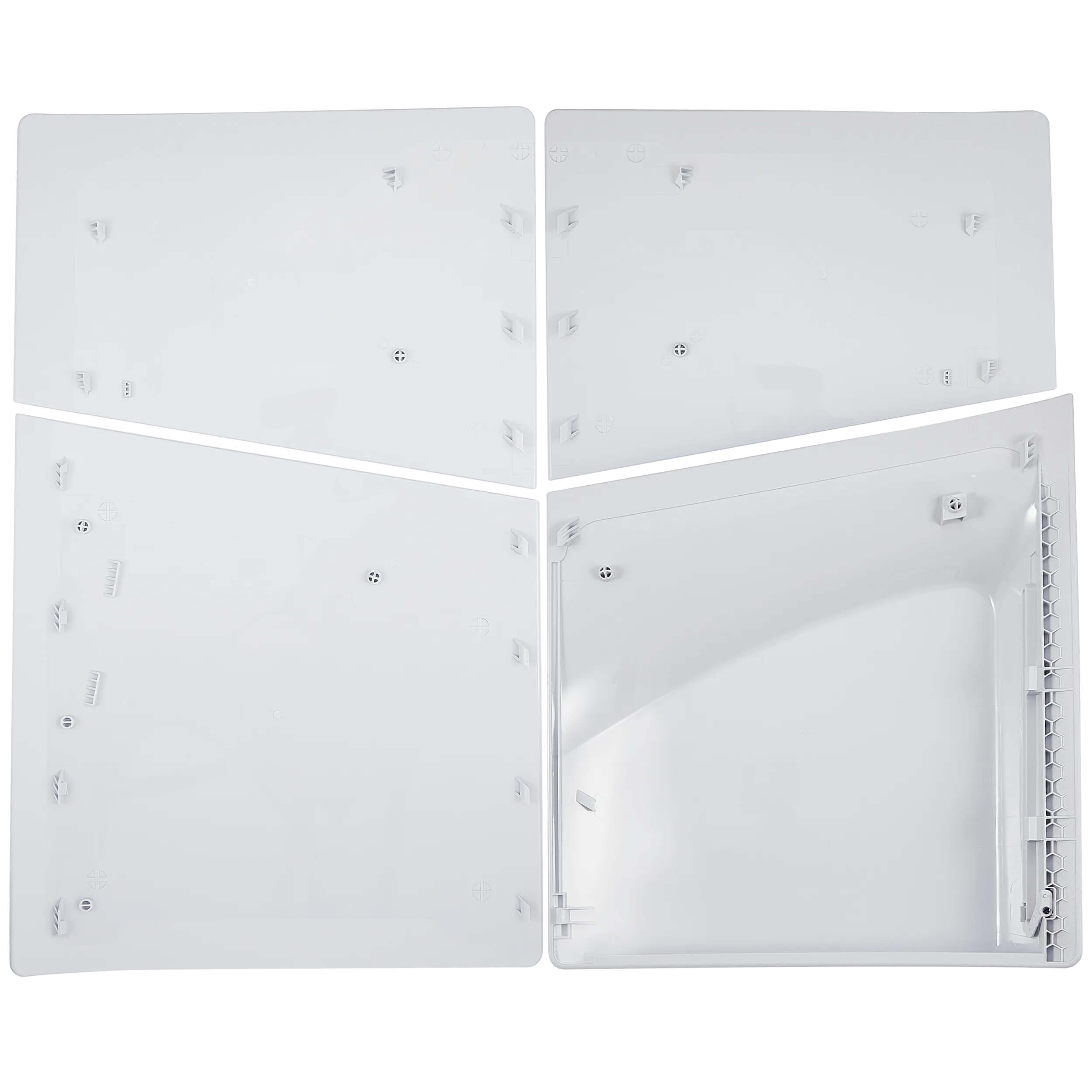 Back. MobileSentrix - Ghost of Yotei - Faceplate Covers (Top & Bottom) Replacement Compatible For PlayStation 5 Slim Disc Edition PS5 - White - White.