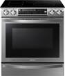 Samsung - Chef Collection Flex Duo 30" Self-Cleaning Slide-In Double Oven Electric Convection Range - Stainless Steel - Larger Front