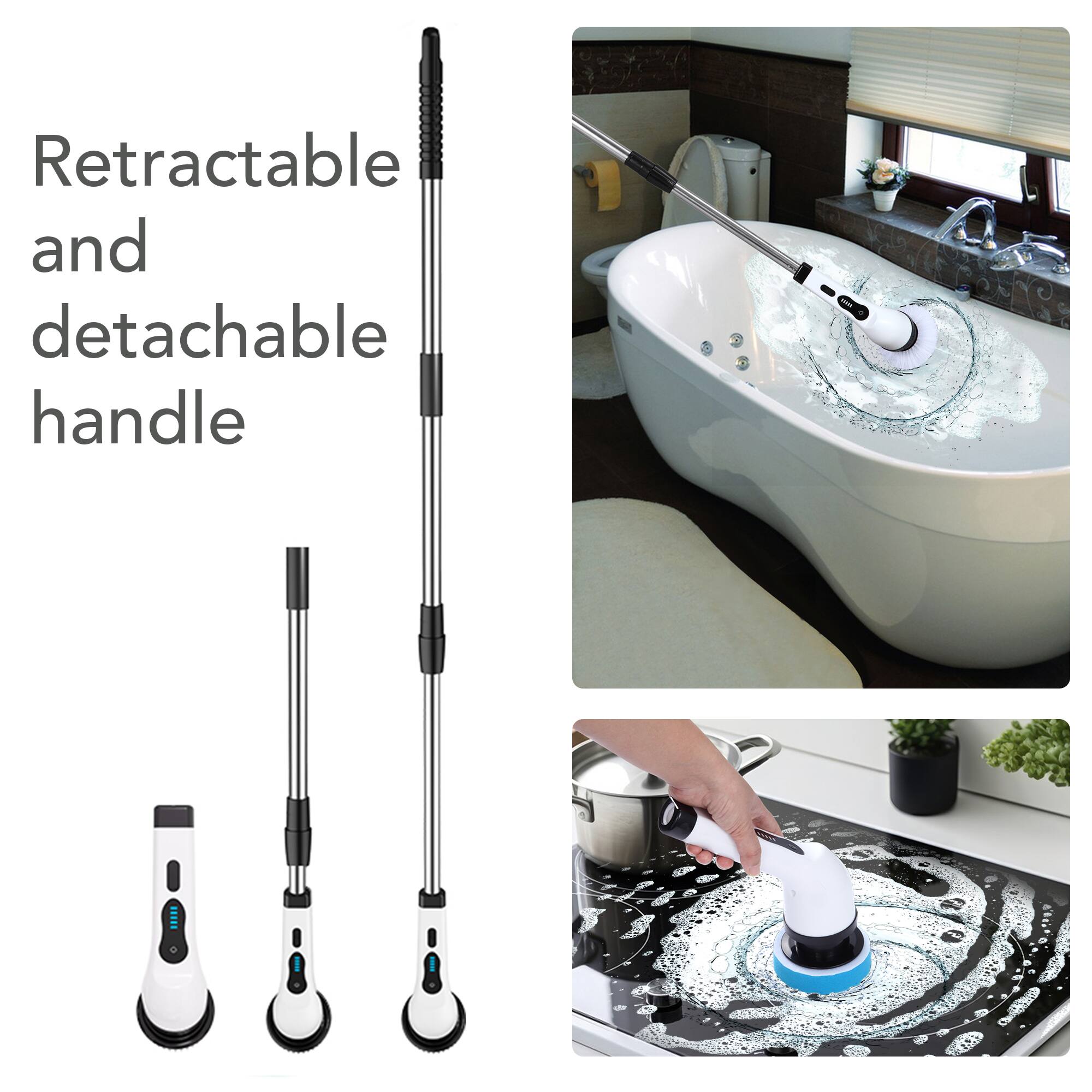 Retractable and detachable handle